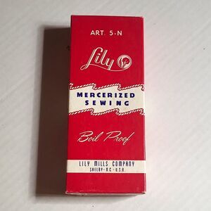 Lily Mercerized Embroidery Zig-Zag Thread Lot 12 Spools ART. 5-N Multicolor